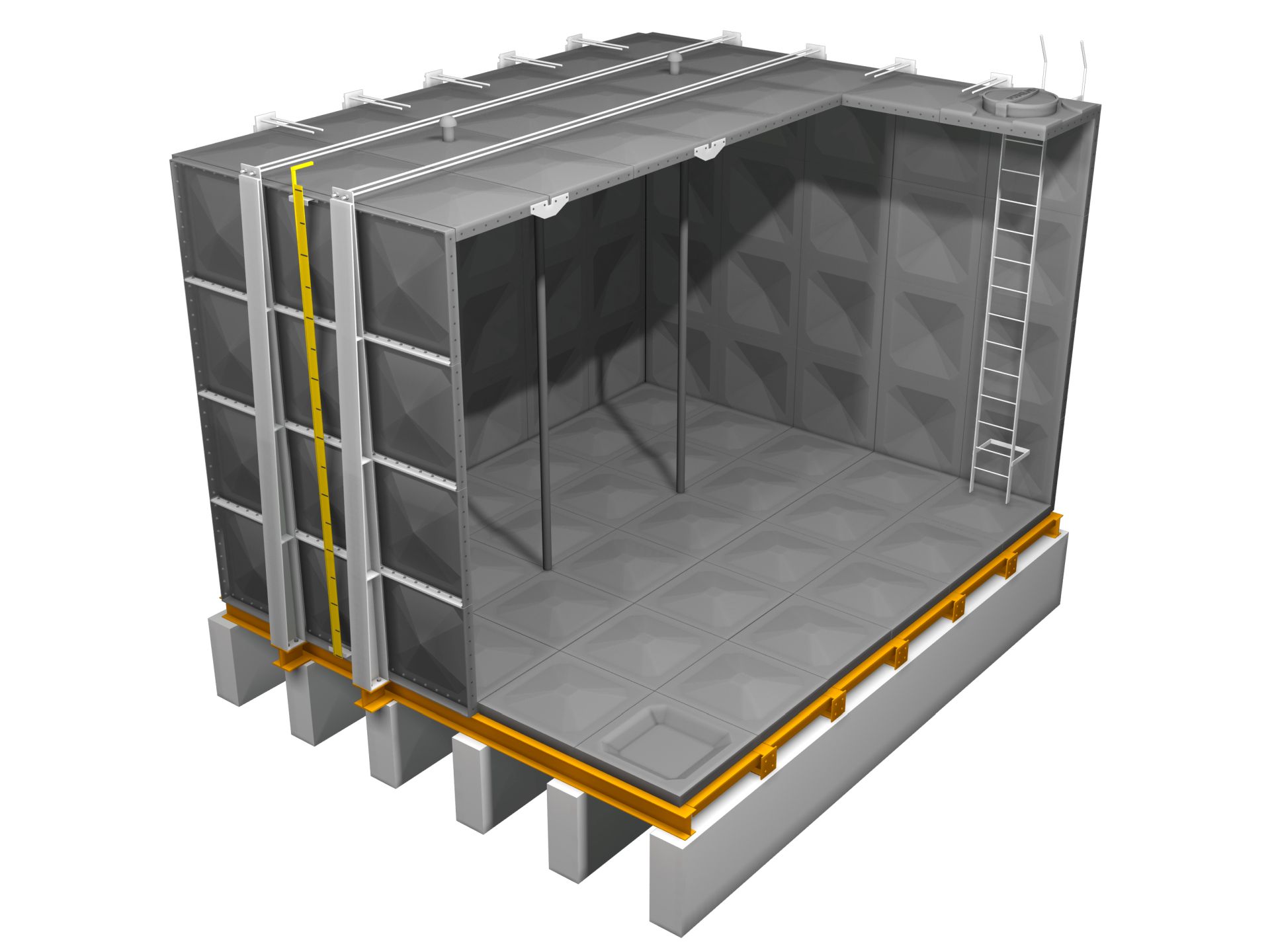 GRP Water Tank GRP Panel Water Tank Installation FRP Tanks