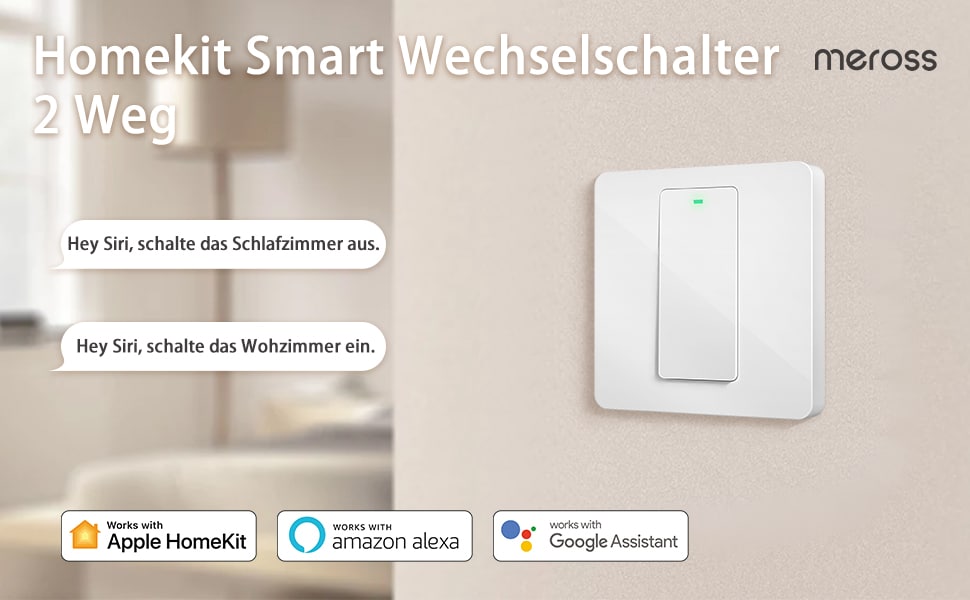 Wechselschalter von Meross startet in Deutschland - Matter & Apple