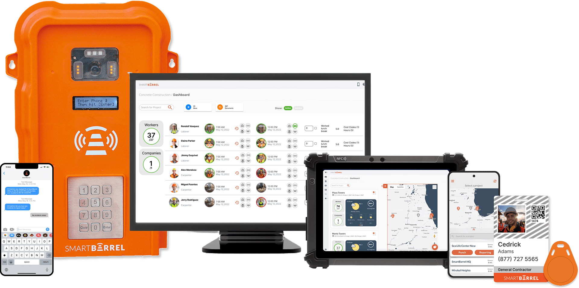 Portable Time Clock for Construction 100 Accurate Timesheets