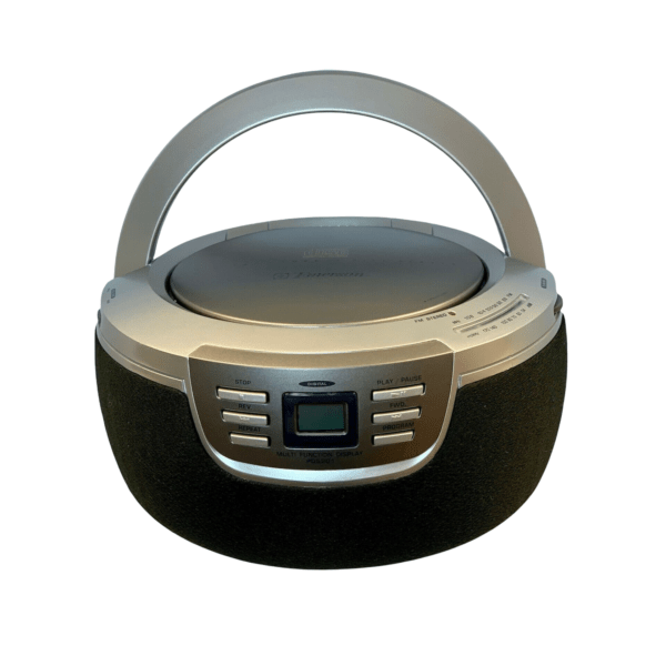 Emerson PD5201 AM/FM Stereo Radio CD Player Boomerang- Silver - Smartbeauty