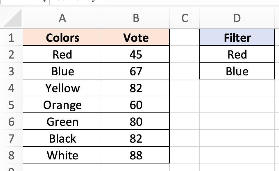 How to Filter a Column by Multiple Values in Excel Smart Calculations