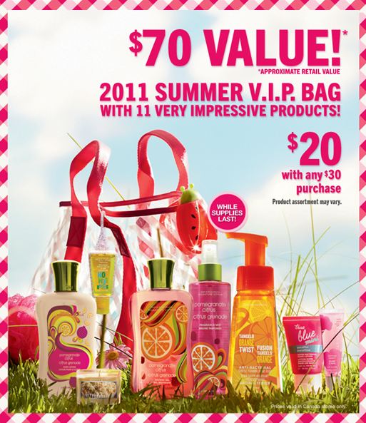 Bath and Body Works Canada Starting Tomorrow Spend 30 Get A VIP Tote