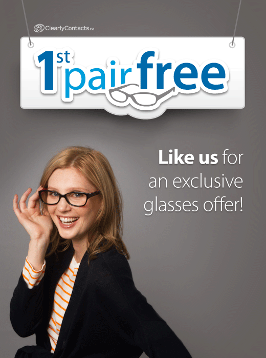 Clearly Contacts Canada Get a Coupon Code for a Free Pairs of Designer