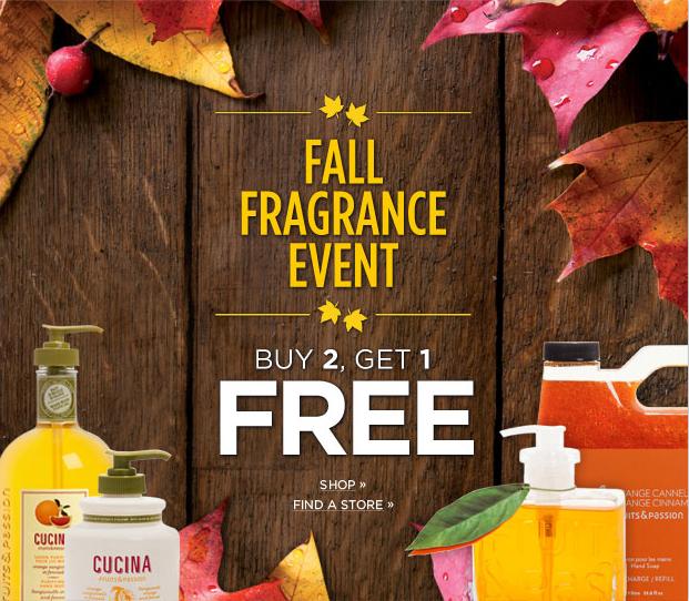 Fruits & Passion Canada Fall Fragrance Event Buy Two Get One Free