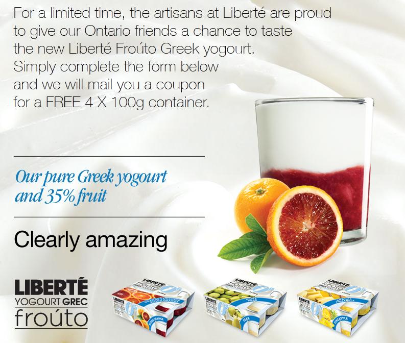 Canadian Freebies Liberte Froúto Greek Yogurt Coupon Through Facebook