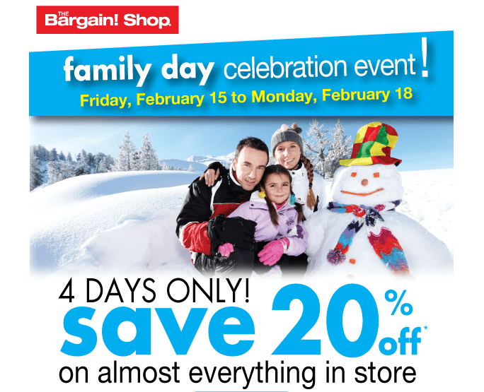 The Bargain Shop Save 20 Off Entire Purchase *Printable Coupon