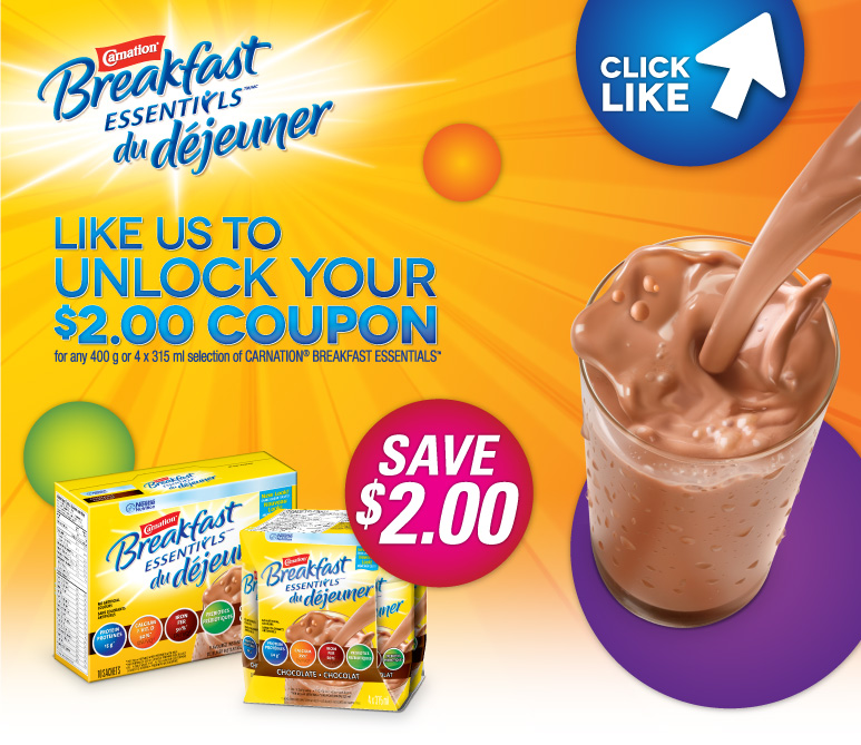 Canadian Coupons Save 2 on Carnation Breakfast Essentials Back on