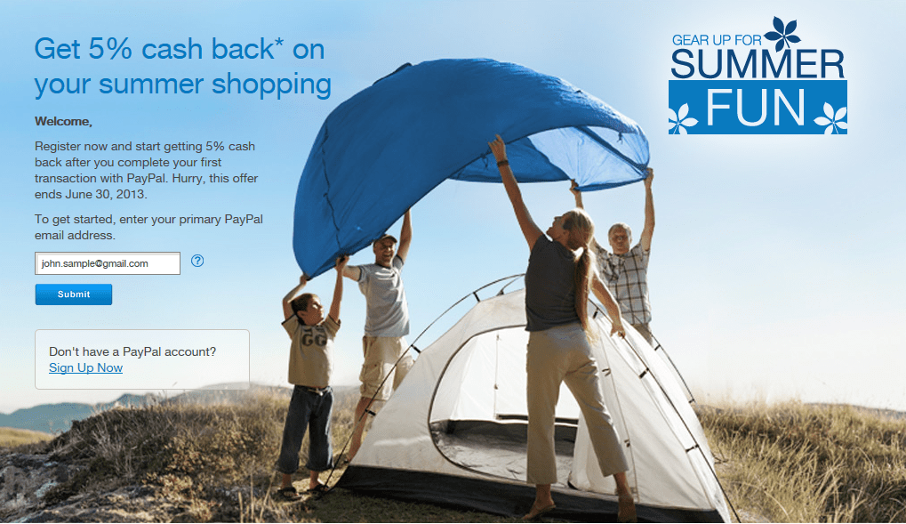 PayPal Receive 5 Cash Back On Purchases Canadian Freebies, Coupons