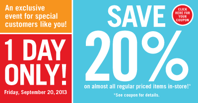 Shoppers Drug Mart: 20% Off When You Spend $50 Friday 20 Sept