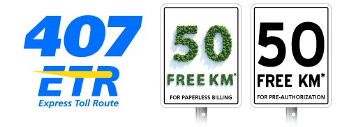 407 ETR Get 100km FREE With Paperless Billing & PreAuthorized Payment Canadian Freebies