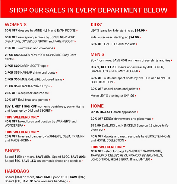 Hudson’s Bay Canada Clearance Sale Save up to 70 On