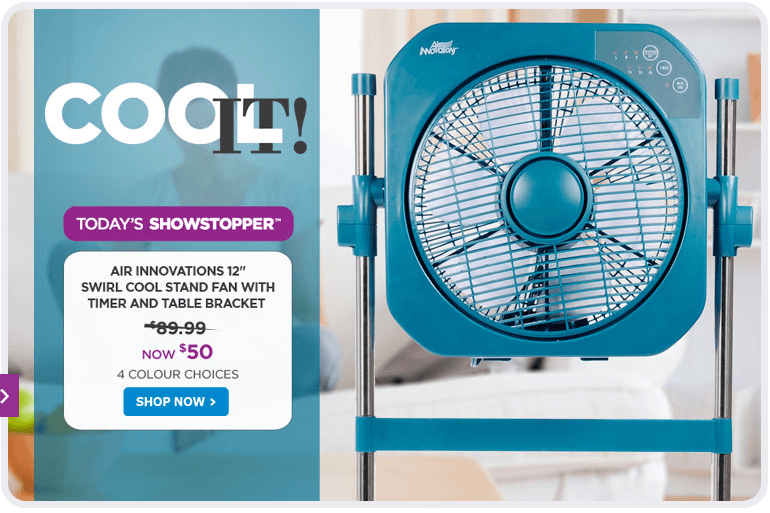 The Shopping Channel Today's Showstopper Get Air Innovations 12" Swirl