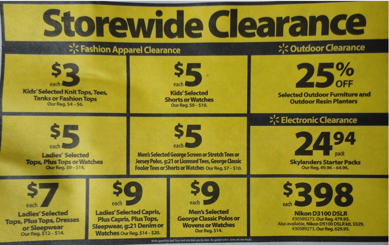 Walmart Canada Storewide Clearance Sale Next Week Canadian Freebies, Coupons, Deals, Bargains
