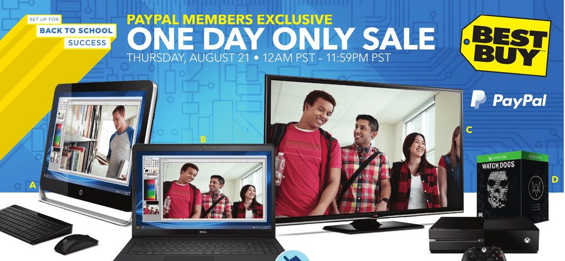 Best Buy PayPal Exclusive One Day Sale Canadian Freebies, Coupons