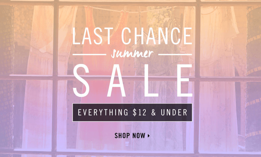 Forever 21 Canada Summer Sale Select Items 12 & Under + Back To