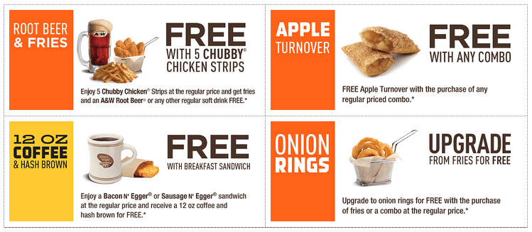 A&W Restaurant Canada Printable Coupons: FREE Root Beer and Fries, Free