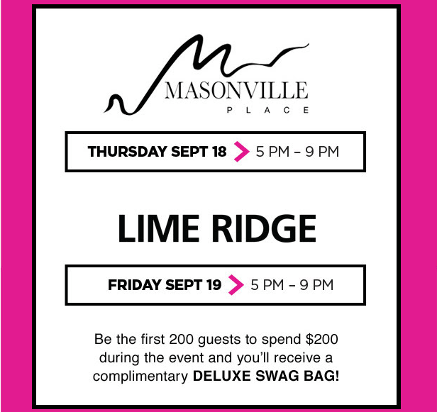 Cadillac Fairview LouLou Shopping Event Spend 200 & Get A Swag Bag