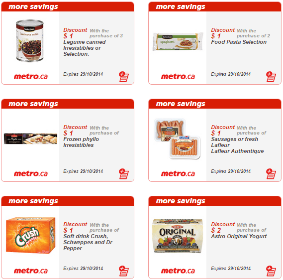 Metro Quebec Printable Store Coupons October 23 29 Canadian Freebies