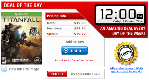 GameAccess Canada Online Titanfall for XBOX One [Used] Only 19.72
