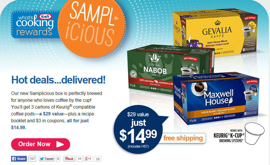 Fall Kraft Samplicious Offer is Now Live Get 3 Cartons of Keurig