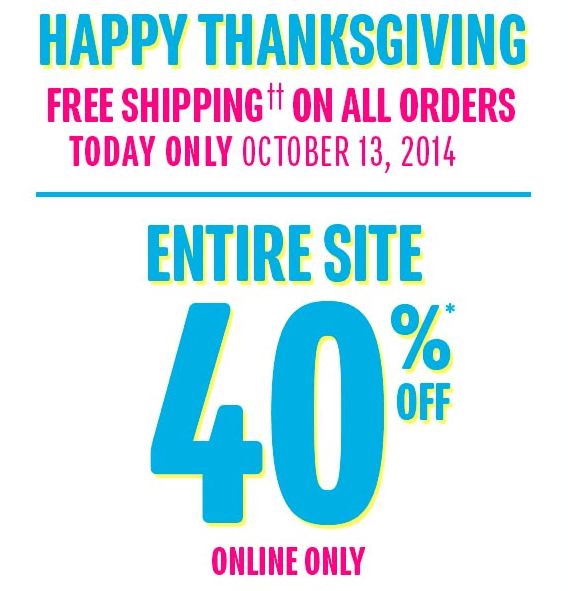 The Children's Place Free Shipping + 40 Off Almost Everything + 20 Store Promo Code