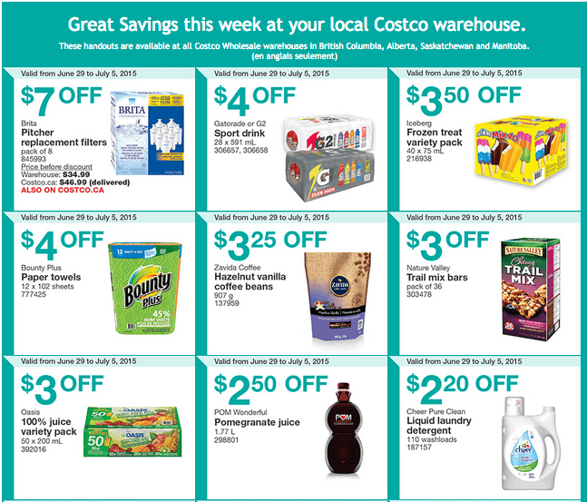 Costco Canada Weekly Instant Handouts Coupons/Flyers For Western
