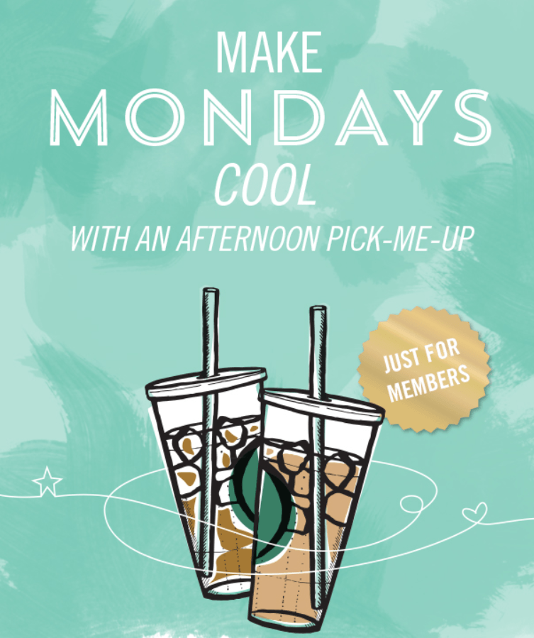 Starbucks Canada Happy Mondays Members Save 30 Off Any Iced Coffee Canadian Freebies