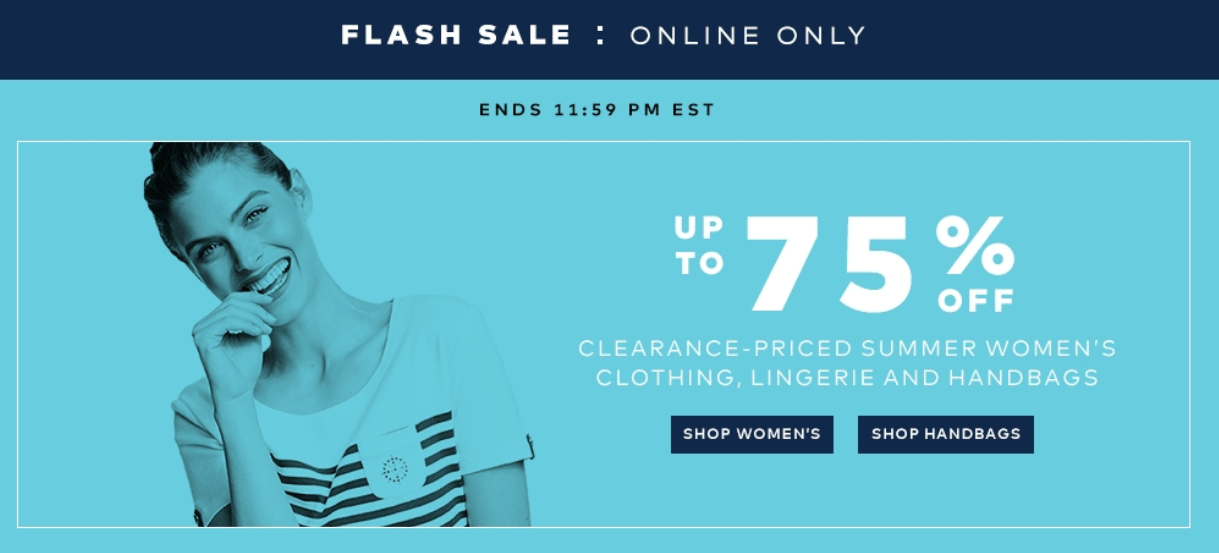 Hudson’s Bay Canada Online Flash Sale Save Up to 75 Off