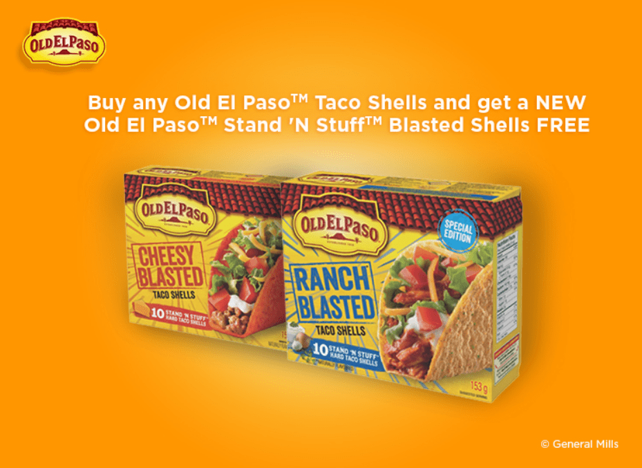 Walmart Canada Coupon Buy 1 Get 1 Free Old El Paso Stand ‘N Stuff