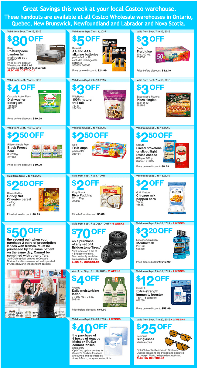 Costco Canada Weekly Instant Handouts Coupons/Flyers For Ontario