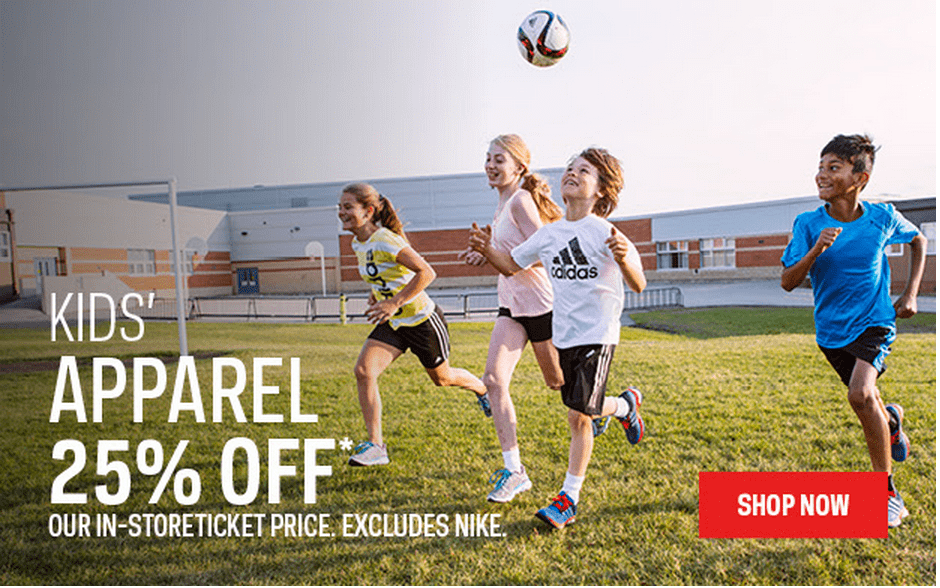Sport Chek Canada Kids' Deals Save 25 On Kids' Apparel & More
