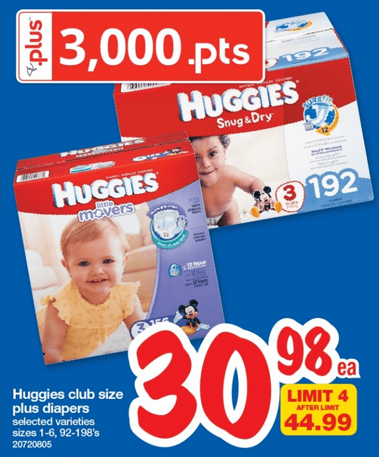 The Real Canadian Superstore Deals 30.98 for Huggies Club Size Plus