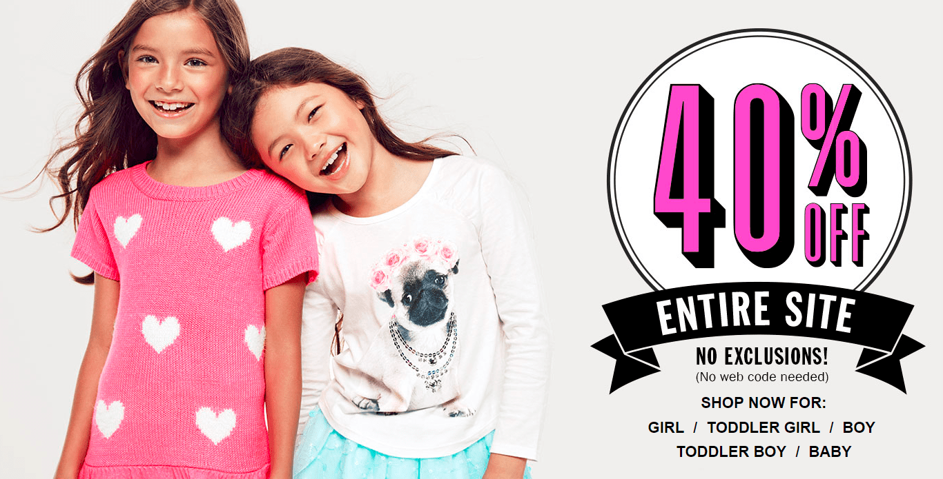 The Children's Place Canada Deals Save 40 on the Entire Site No