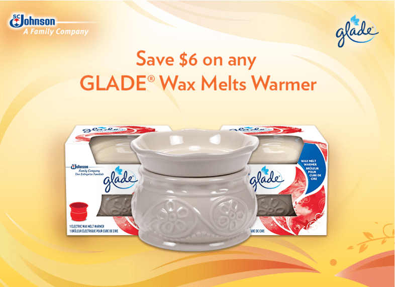 Walmart Canada Coupons Save 6 Off Glade Wax Melts Warmer Canadian