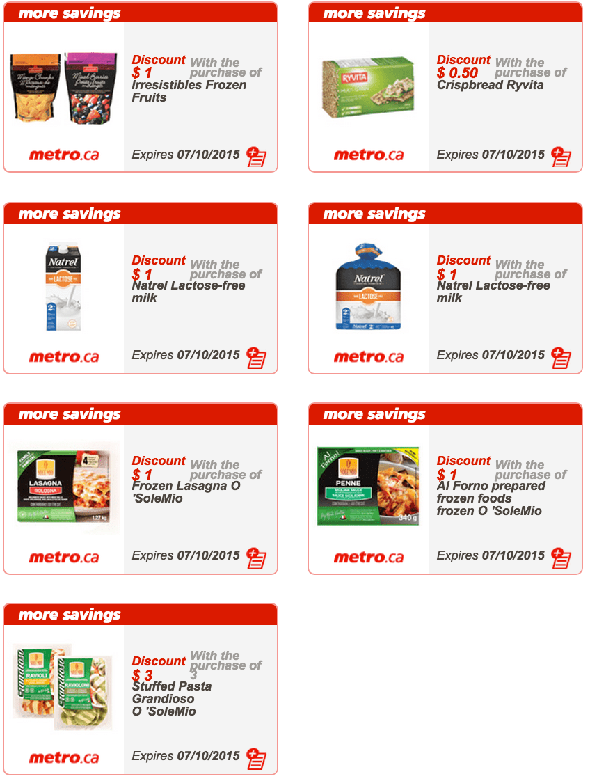 Metro Quebec Printable Store Coupons, October 1 To October 7 Canadian