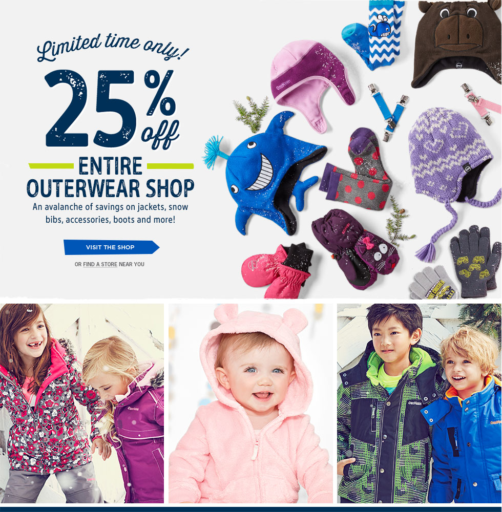 Carter's OshKosh Canada Sale 25 OFF Outerwear for Babies, Toddlers