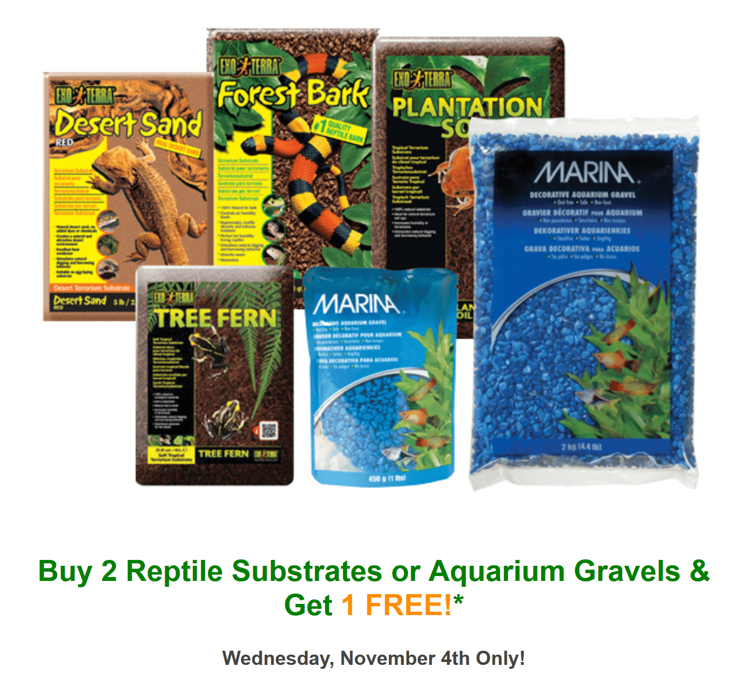 PJ’s Pets Canada Deals Buy 2, Get 1 FREE Reptile Substrates or