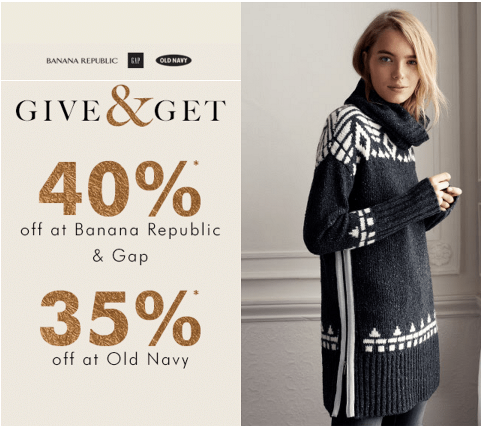 Gap, Banana Republic & Old Navy Canada Deals Save 40 Off Your