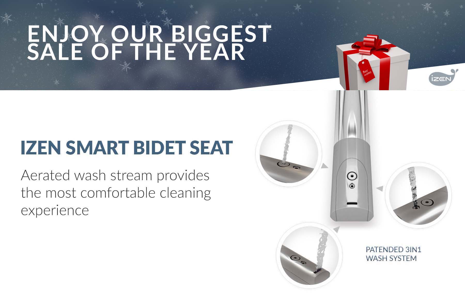 IZEN Canada Boxing Week Sale Save 30 Off Smart Bidet Toilet Seats