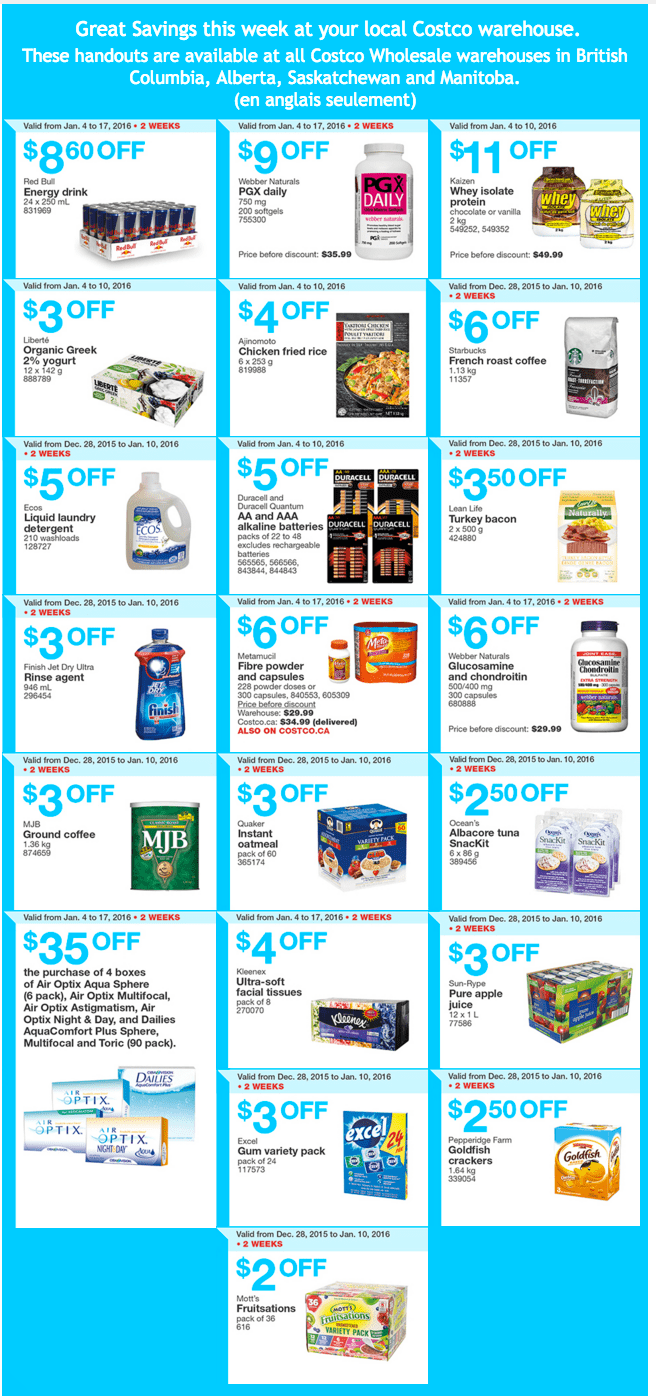 Costco Canada Weekly Instant Handouts Coupons/Flyers For Western