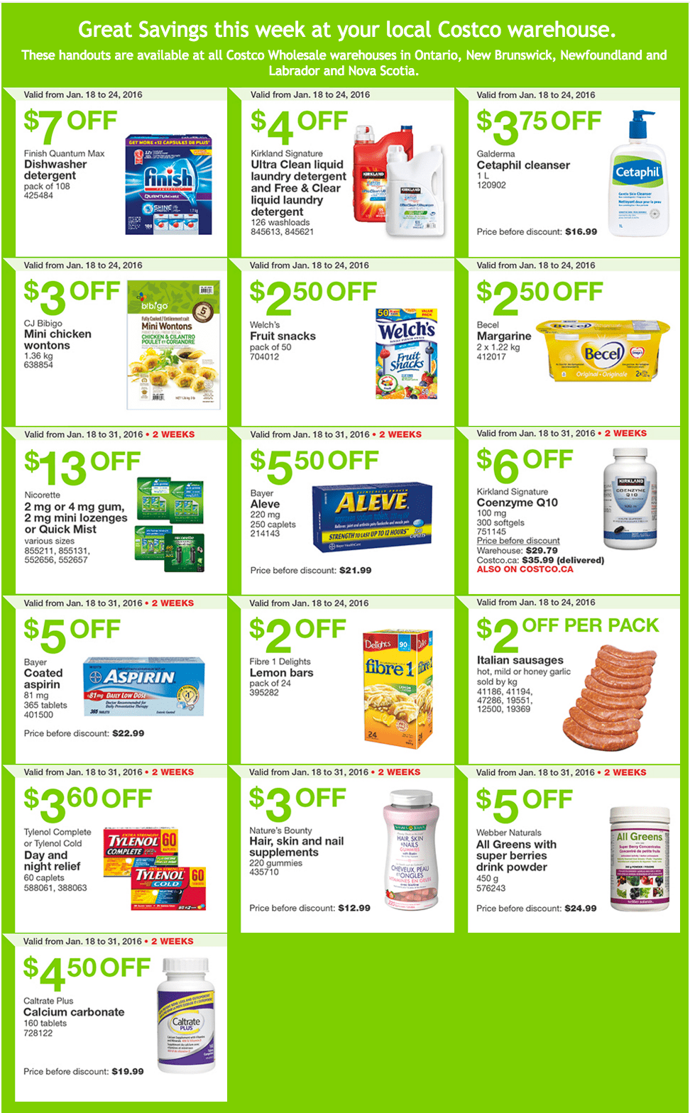 Costco Canada Weekly Instant Handouts Coupons/Flyers For Ontario New