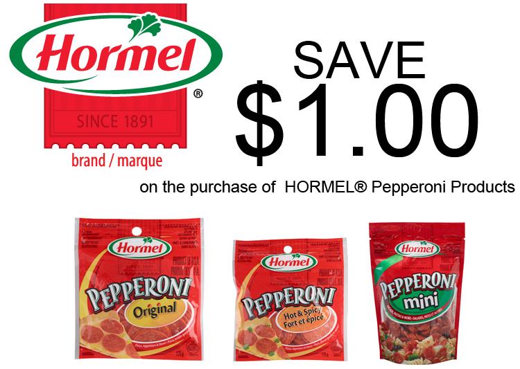 Canadian Coupons Save 1 on Hormel Pepperoni, Walmart Coupons
