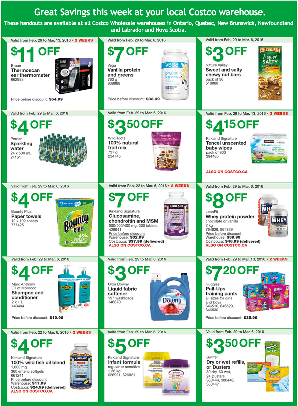 Costco Canada Weekly Instant Handouts Coupons/Flyers For Ontario