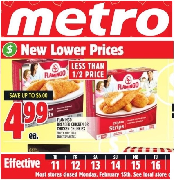 Metro Ontario Free Flamingo Chicken After Coupon February 11th 17th