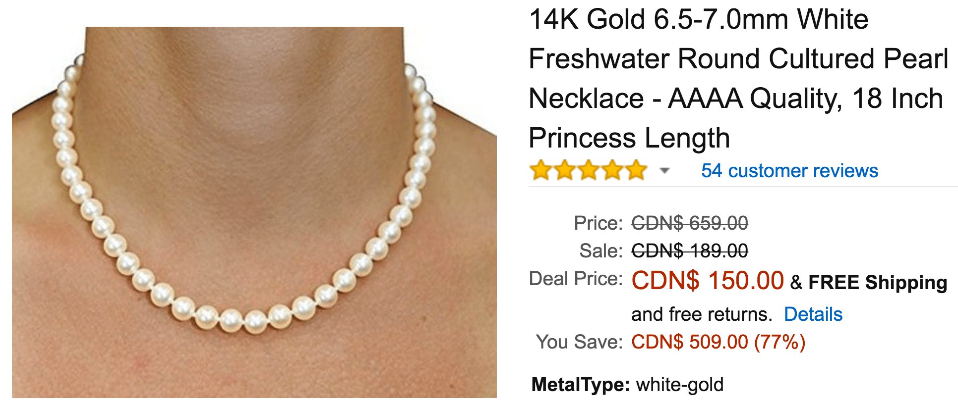 Amazon Canada Deals Of The Day Mother's Day Gift, Save 77 On 14K 6.5