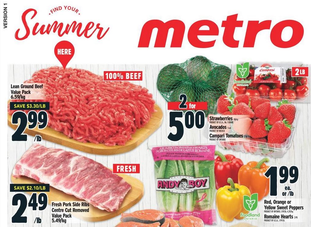 Metro Ontario Flyer Sneak Peek & Hot Deals August 2531 Canadian