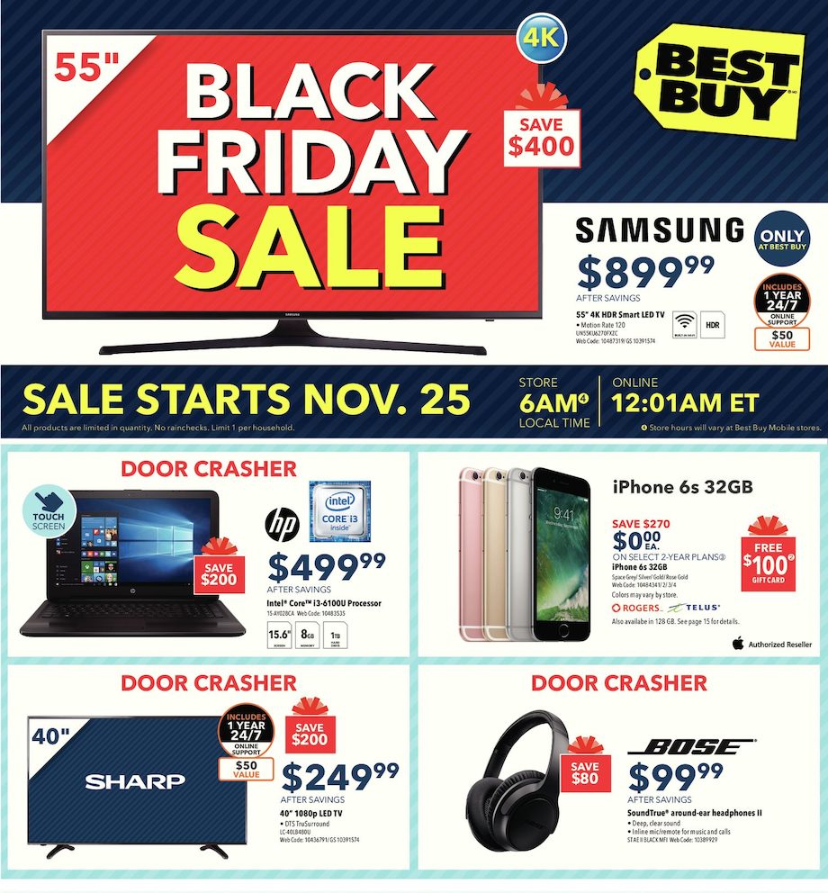 Best Buy Canada *FULL* Black Friday & Cyber Monday Flyer 2016 Canadian Freebies, Coupons