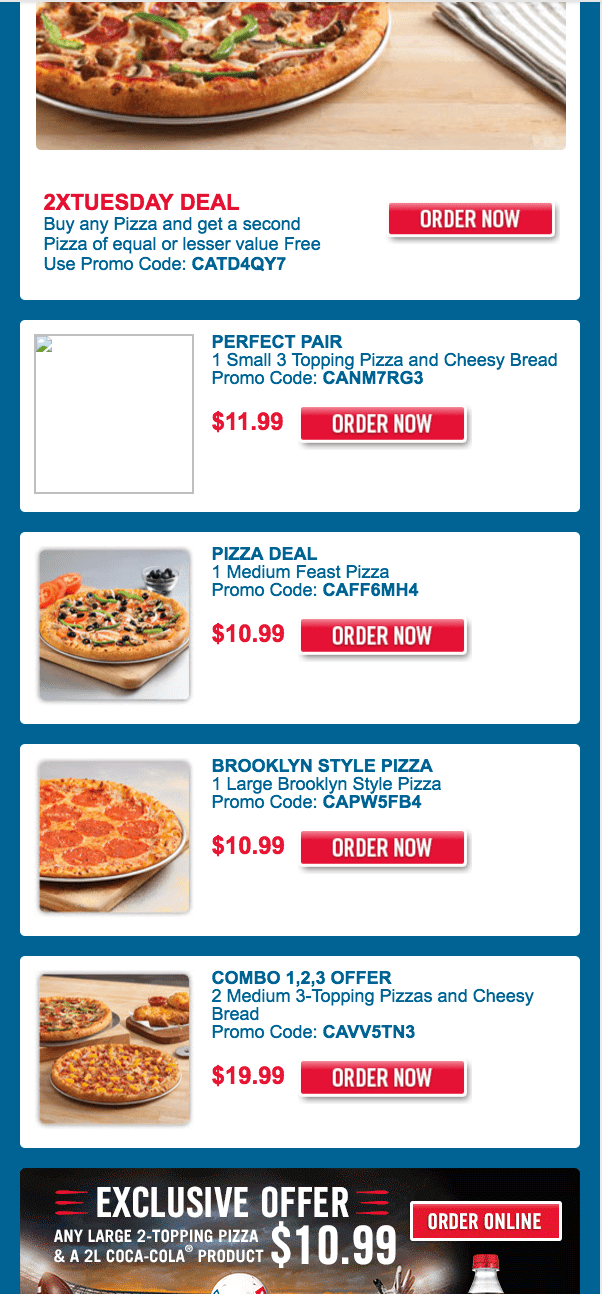 Domino's Pizza Canada Piece of the Pie Rewards Earn Points Toward FREE