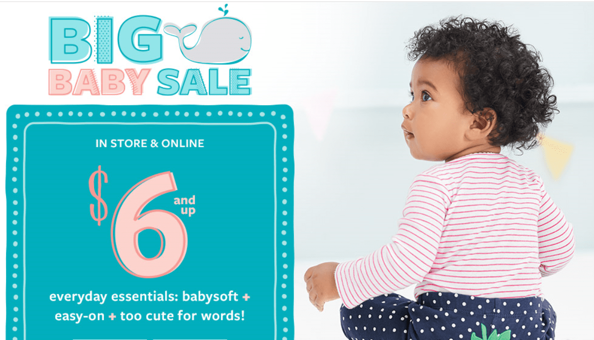 Carter’s OshKosh B’gosh Canada Big Baby Sale Everyday Essentials from