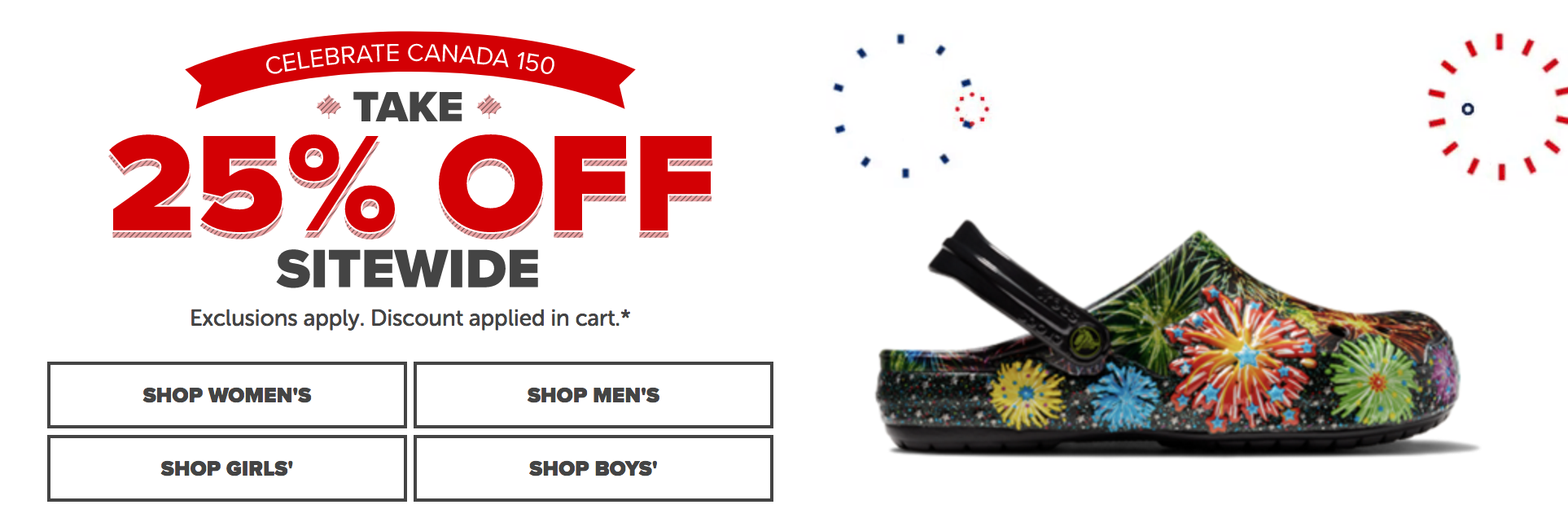 Crocs Canada Day Promo Code Sale Save an Extra 35 off Sitewide